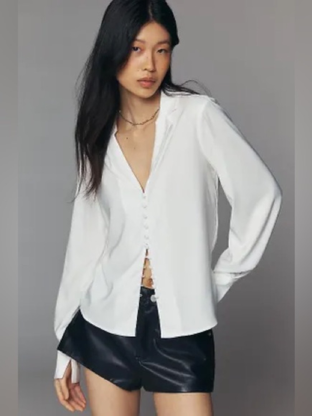 Maison D’Amelie White Blouse